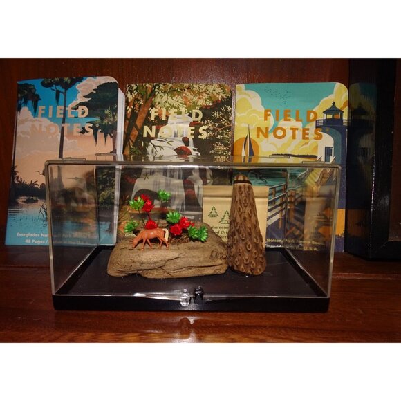 Vintage Craft Wood Original Creations Desert Scene Diorama horse cactus wood - Picture 14 of 16
